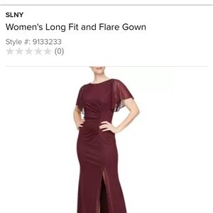 SLNY women's fit and flare gown size 18